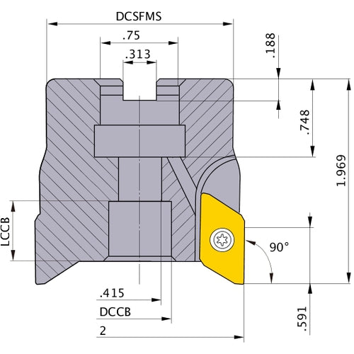 BXD4000R0204 FACE MILL