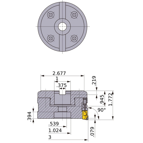 FMAXUR0310C FACE MILL