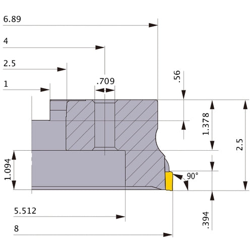 VOX400UR0820M FACE MILL