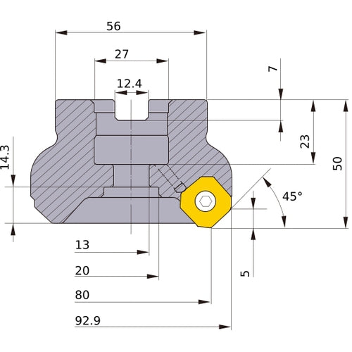 ‎WSX445-080A08AR MILL