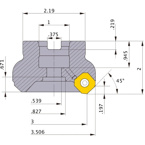 WSX445UR0304CA FACE MILL
