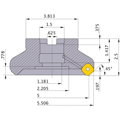WSX445UR0512EA FACE MILL