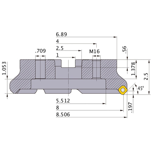 WSX445UR0808MN FACE MILL