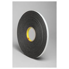 3M Double Coated Polyethylene Foam Tape 4466 Black 1/2″ × 36 yd 62mil - Eagle Tool & Supply