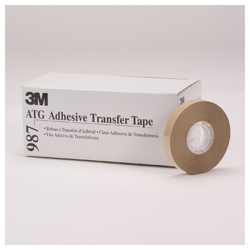 3M ATG Adhesive Transfer Tape 987 Clear 1/4″ × 36 yd 2.0 mil - Eagle Tool & Supply