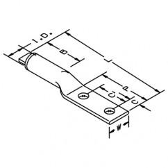 40172 ALUMINUM TWO HOLE LUG YELLOW - Eagle Tool & Supply