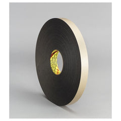 3M Double Coated Polyethylene Foam Tape 4496B Black 3/8″ × 36 yd 62mil - Eagle Tool & Supply