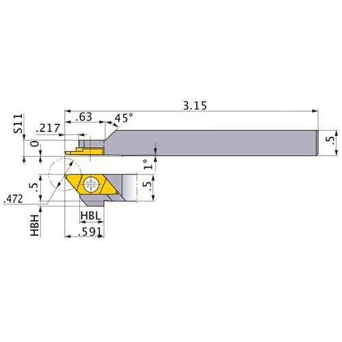 CTAHR-082S TURNING HOLDER