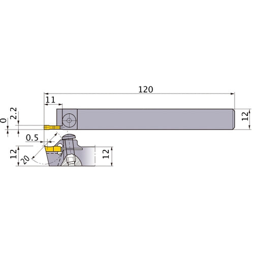 ‎CTCHL1212-200 TURNING HOLDER