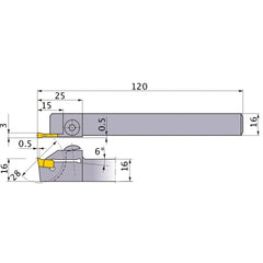 ‎CTEHR1616-280 TURNING HOLDER