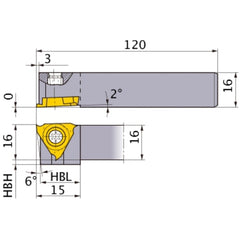 ‎GTBHR1616-30 TURNING HOLDER