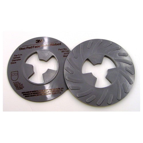 3M Disc Pad Face Plate Ribbed 81734 5″ Medium Gray - Eagle Tool & Supply