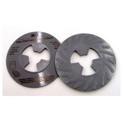 3M Disc Pad Face Plate Ribbed 81734 5″ Medium Gray - Eagle Tool & Supply