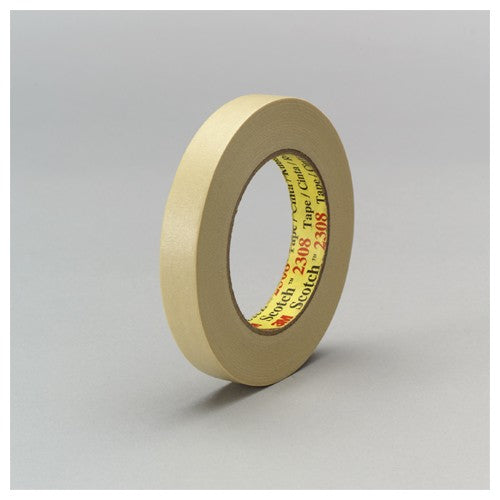 3M Masking Tape 2308 Tan 24 mm × 55 m 5.3 mil - Eagle Tool & Supply