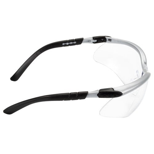 ‎3M BX Protective Eyewear 11380-00000-20 Clear Anti-Fog Lens Silver/Black Frame - Eagle Tool & Supply