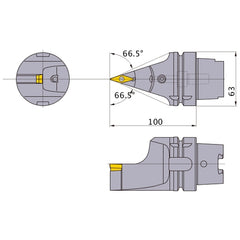 H63TH-SVVBN-H16 TURNING HOLDER