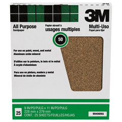 ‎9 in × 11 in 3M™ Pro-Pak™ Paint & Rust 99406NA - 50 Grit Alt Mfg # 99406 - Eagle Tool & Supply