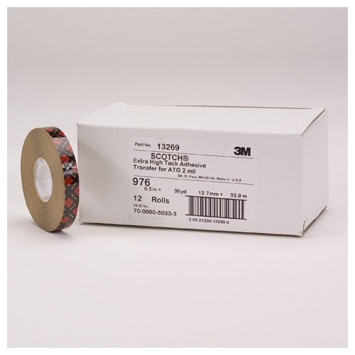 Scotch ATG Adhesive Transfer Tape 976 Clear 1/4″ × 60 yd 2 mil - Eagle Tool & Supply