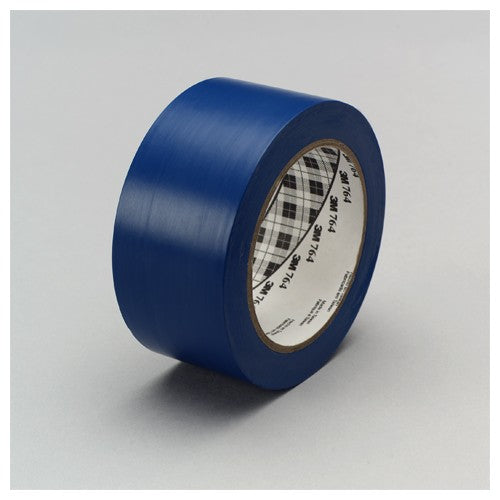 3M General Purpose Vinyl Tape 764 Blue 1″ × 36 yd 5 mil Individually Wrapped Conveniently Packaged - Eagle Tool & Supply