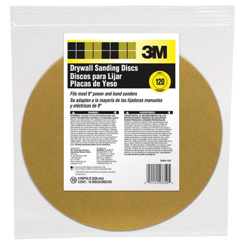 ‎3M Drywall Sanding Disc DW9-120 9″ - Eagle Tool & Supply