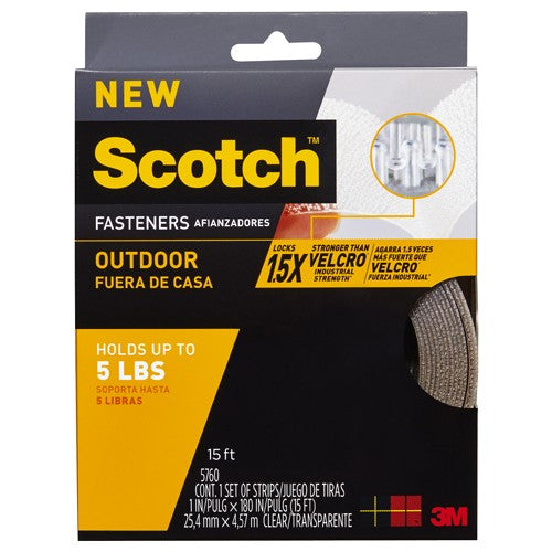 1 in × 15 ft Scotch™ Outdoor Fasteners RF5 Clear Alt Mfg # 96630 - Eagle Tool & Supply