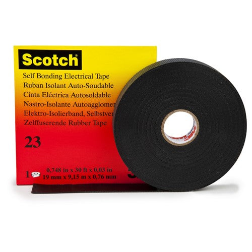 ‎3/4 in × 30 ft Scotch® 23 Electrical Tape - 19 mm × 9 Alt Mfg # 15025 - Eagle Tool & Supply