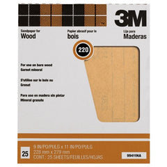 3M Garnet Sanding Sheets 99411NA 9″ × 11″ 220 grit - Eagle Tool & Supply