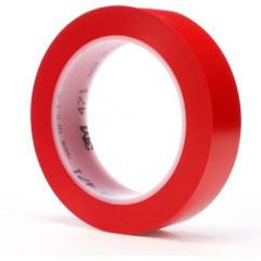 List 471 1" x 36 yds Vinyl Tape - Red - Eagle Tool & Supply