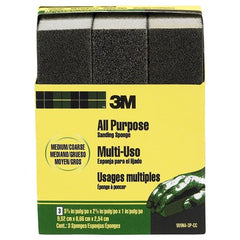 ‎3M General Purpose Sanding Sponge 909NA-3P-CC 3 3/4″ × 2 5/8″ × 1″ Dual Grit Medium/Coarse - Eagle Tool & Supply