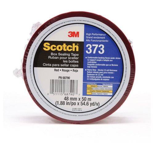 Scotch Box Sealing Tape 373 Red 48 mm × 50 m - Eagle Tool & Supply