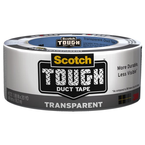 1.88 in × 20 yd (48 mm × 18,2 m) 6 Scotch(R) Tough Transparent Duct Alt Mfg # 98011 - Eagle Tool & Supply