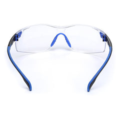 3M Solus 1000-Series Safety Glasses S1101SGAF Black/Blue Clear Scotchgard Anti-Fog Lens - Eagle Tool & Supply