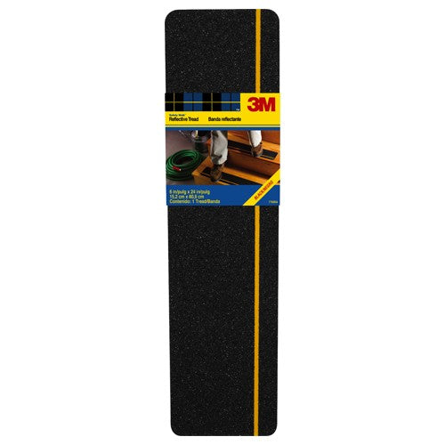 3M Safety-Walk Slip Resistant Reflective Tread 600BY-T6X24 6″ × 2 ft Black - Eagle Tool & Supply