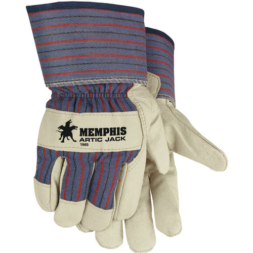 ‎Artic Jack Gloves - Premium Grain Pigskin - Thermosock Lined - 2-1/2″ Safety Cuff - Size Medium - Eagle Tool & Supply