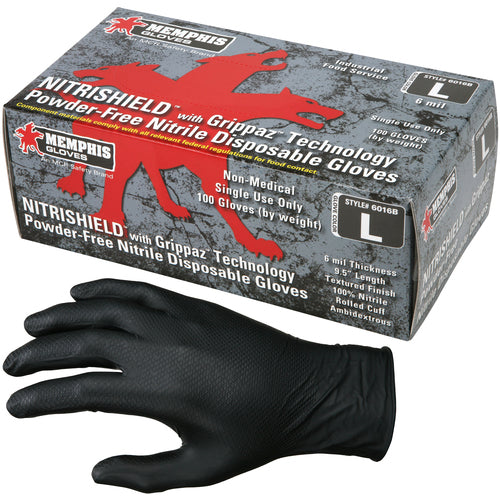 SM NITRISHIELD W/GRIPPAZ 6MIL 9.5 - Eagle Tool & Supply