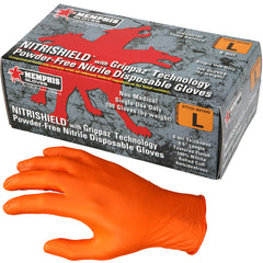 XL NITRISHIELD W/GRIPPAZ 6MIL 9.5 - Eagle Tool & Supply