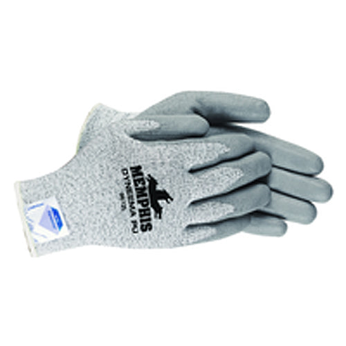MCR Safety Cut Pro Gloves - 13 Gauge Dyneema Diamond Technology - PU Palm Coating - Size Medium - Eagle Tool & Supply