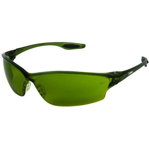 Safety Glasses - Green Filter 3.0 Lens - Green Frame - LW2 Style - Eagle Tool & Supply