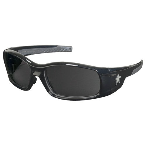 Safety Glasses - Black Frame-Gray Lens - SR1 Style - Eagle Tool & Supply