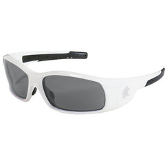 Safety Glasses - White Frame-Gray Lens - SR1 Style - Eagle Tool & Supply