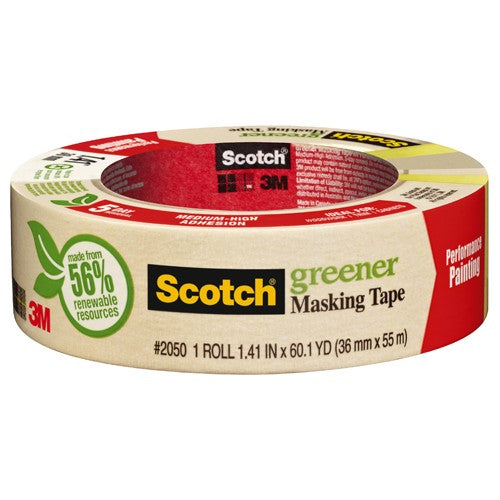 ‎Scotch General Purpose Masking Tape 2050-36AP 1.41″ × 60.1 yd (36mm × 55m) - Eagle Tool & Supply