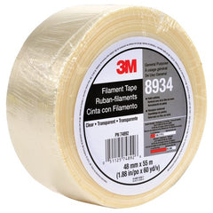 Tartan Filament Tape 8934 Clear 48 mm × 55 m 4 mil Individually Wrapped Conveniently Packaged - Eagle Tool & Supply