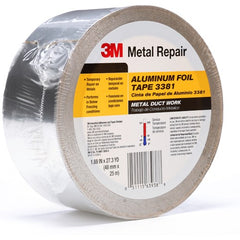 48 mm × 25 m 2.7 mil Foil Tape Silver Alt Mfg # 63938 - Eagle Tool & Supply