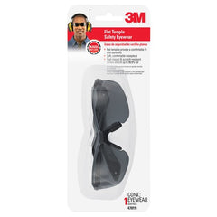 3M Flat Temple Eyewear Anti-Scratch 47011H1-DC Black/Gray Gray Lens - Eagle Tool & Supply