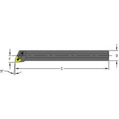 A20U MWLNL4 Steel Boring Bar w/Coolant - Eagle Tool & Supply