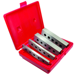 #CP31612 - 4 Piece Set - 3/16 & 1/2'' Thickness - 1/4'' Increments - 1 to 1-3/4'' - Parallel Set - Eagle Tool & Supply
