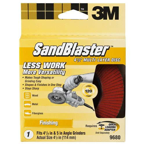 4.5 in 3M™ SandBlaster™ Multi-Lay Alt Mfg # 54766 - Eagle Tool & Supply
