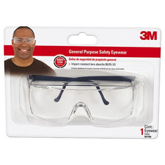 ‎3M General Purpose Safety Glasses 90780-80025P Black Frame/Clear Lens - Eagle Tool & Supply