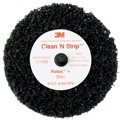 Scotch-Brite Roloc + Clean and Strip Disc 7466 4″ × 1/2″ S XCS - Eagle Tool & Supply