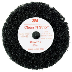Scotch-Brite Roloc + Clean and Strip Disc 7466 4″ × 1/2″ S XCS - Eagle Tool & Supply